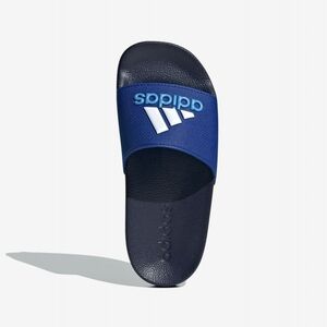Adidas Kids Navy and Blue Slide Sandals Size 10k
